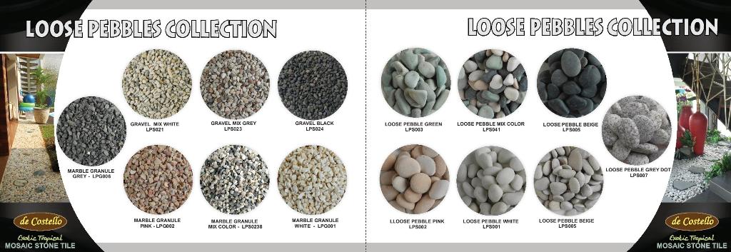 Loose pebbles